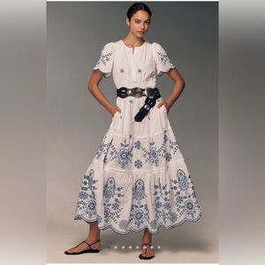 The Somerset Maxi Dress Eyelet Edition by Anthropologie